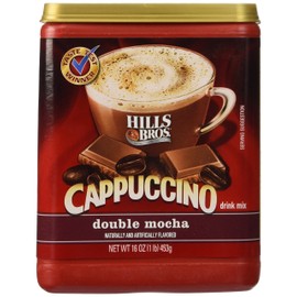 Hills Bros. Coffee Instant Cappuccino Double Mocha, 16-Ounce Jars (Pack of 6)