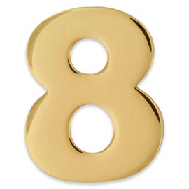 PinMarts Number Eight 8 Lapel Pin Anniversary Birthday Number Jewelry