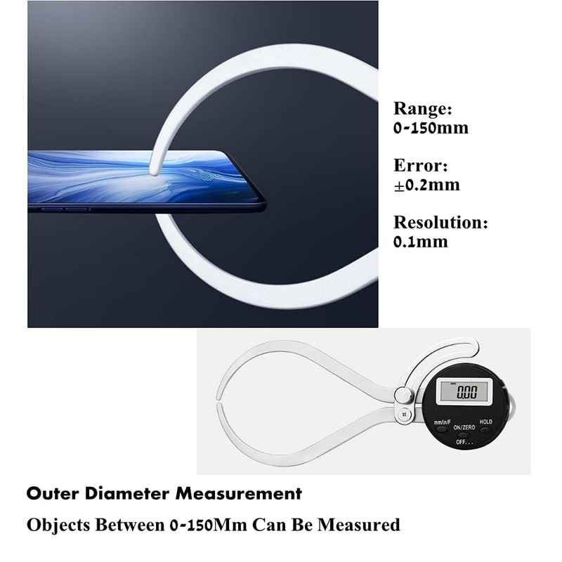 Caliper External Caliper Electronic Digital External Caliper 0~150mmx0.01mm Thickness Outer