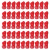 50pcs ZONADAH Peg Hook Locks Stop Lock Plastic Red Security