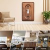 YDJSA Solid Walnut Light Switch Cover Decorative Single Toggle Wall