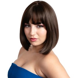 GAIBMAX - Pelucas Para Mujer, Pelucas Cabello Corto, Peluca Corte Bob Con Fleco Aspecto Natural, Fibras Sintéticas Alta Calidad, Ideal Para Cosplay, D