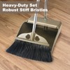 Upgrade Broom with Dustpan Combo Set,48'' Long Handle Stiff Broom