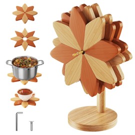ZHMUZ Windmill Design Trivets for Kitchen Worktops 23cm(6 Inches) Diameter