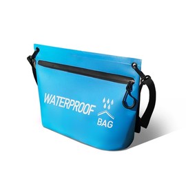 UZYXC Waterproof Bag Swimming IPX4 Beach Bag - Single Bag with Adjustable Shoulder Strap, Sky Blue Waterproof Bag Print for Travel, Beach Camping, Water Sports and Outdoor Use