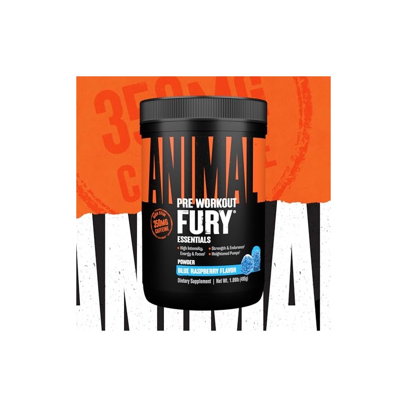 Animal Fury - Pre Workout Powder Supplement for Energy and