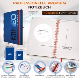 KIIMEO - Increase your eloquency! The 1st professional and thematic notebook - Tips & articles - 140 pages + 1 erasable page - Includes felt-tip pen.