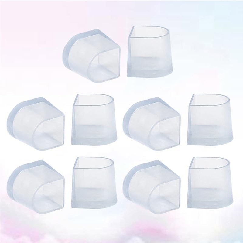 Veemoon Veemoon 10pcs PVC Shoe Heel Protector Covers Plastic Lady