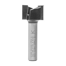 ENT Hinge Mortising Cutter TC Shank (C) 8 mm, Diameter (A) 19 mm, B 12 mm, D 32 mm, GL 44 mm