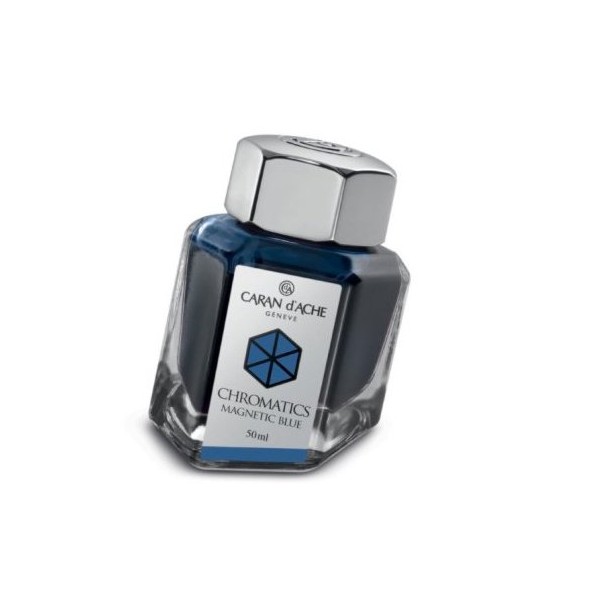 Caran D'ache Refills Chromatics Magnetic Blue Bottled Ink - CA-8011149