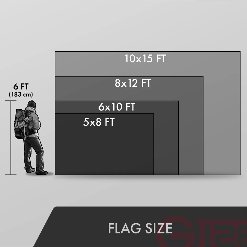 G128 Combo: American Flag & Christian Flag 6x10 Ft Both