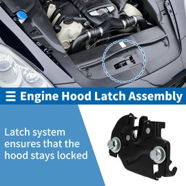 X AUTOHAUX Hood Latch Assembly for Buick Electra/Lesabre 1982-1989 Engine Hood Latch Lock Release No.15757371/16630592 1 Pcs