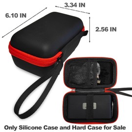 JCHPINE Hard Carrying Case and Silicone Cover Case for DJI Mic 2 Wireless Microphone, Protective Storage Holder for DJI Mic 2 Microphone Accessories (Only Case) (Case for Mic 2)