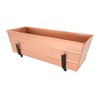 Achla Designs Medium Copper Flower Box with Brackets for 2