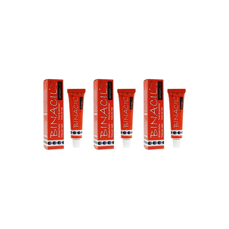 Wimpernwelle BINACIL Eyelash Colour Blue Black 3 x 15 g