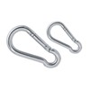 2-size Snap Hooks, 304 Stainless Steel Spring Snap Hook Carabiner,