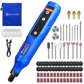 Rotary Tool Kit, Multi-Functional Mini Grinder Set with 80 Accessories & LED Light, Cordless Rotary Tool with 5 Varible Speed 3000-18000RPM Multi Tool for Craft Projects & DIY Creations, Blue