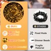 Quntis 6M 600LEDs Christmas Cluster Lights Warm White Fairy String
