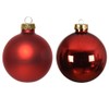 20 Glass Christmas Tree Baubles, 6 cm