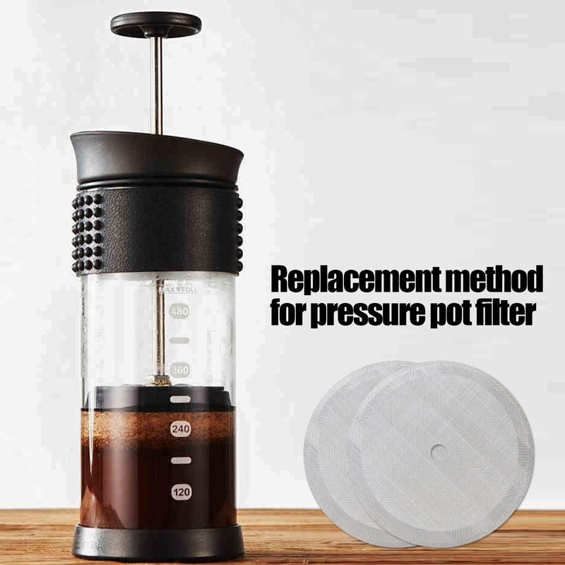 DAQUN 6 Pcs Cafetiere Filter Mesh, Cafetiere Mesh Replacement -