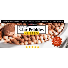 UK GROW Clay Pebbles 1L hydroponic Growing Substrate soil addative (1L)