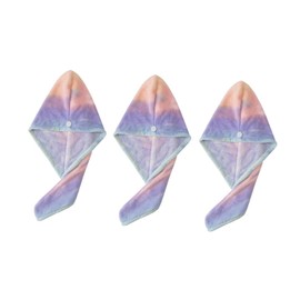 IWOWHERO 3pcs Quick Drying Hair Towels for Women Fleece Hair Drying Caps Water Absorbent Bath Towels Frizz Protect Reduce Split Ends Soft and Durable