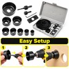 11/16-Piece Woodworking Hole Saw Set – Carbon Steel Hole Cutter