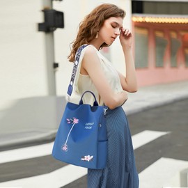 FANDARE Women Backpack Anti-Theft Handbag Ladies Shoulder Bag Girls School Bag Stylish Casual Daypacks Lightweight Rucksack for Outdoor Travel School Campus Shopping Waterproof Polyester Blue