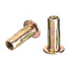 uxcell 1/4-20 Multi-Grip Rivet Nuts, 25pcs Pre-Bulbed Shank Flat Head