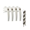 JUVA Window Handles, Lockable, White, Pack of 4, Child Safety