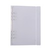 OTCRAFT 3PCS A5 6 Ring Binder Cover Clean Transparent Soft