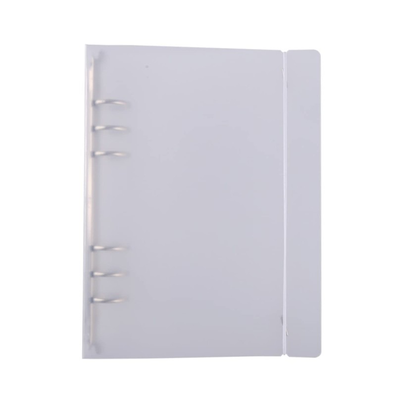 OTCRAFT 3PCS A5 6 Ring Binder Cover Clean Transparent Soft