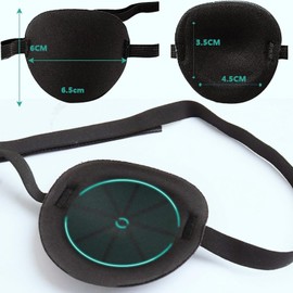 4er-Pack Augenklappe - 3D verstellbare Schlafmaske, geeignet für Amblyopie oder Strabismus, verstellbare medizinische Augenklappe für Erwachsene und jüngere Menschen, für rechtes oder linkes