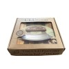 Alaskan Birch Ulu Knife with Bowl 8" set Ocean Collage