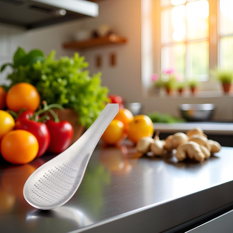 Stainless Steel Kitchen Practical Spoon Shape Fruit Mixer Ginger Grater
