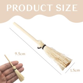 Dollhouse Broom Miniature Furniture 20 Pieces Mini Straw Broom Dollhouse Furniture Decor Witch Prop Broom Dollhouse Accessories Party Accessories Witch Prop Broom Dollhouse Accessories Party