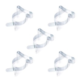 Pack of 5 Tool Spring Terry Clips 25mm Garage/Shed Storage Grip Tidies Wall Mounted Tool Spring Terry Clips Storage Hangers for Garages Sheds Yards Cupboards (with Screws).