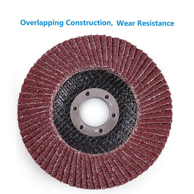 LotFancy 20PCS Flap Discs 4 1/2 for Angle Grinder, 40