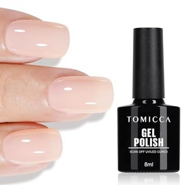 TOMICCA UV Nagellack Aprikose, 8ml Gel Nagellack, UV LED Soak Off Manicure Gel Lacquer Varnish