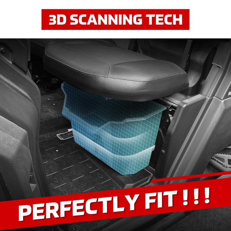 XUTVOTOR Can Am Defender Underseat Storage Bin, Driver Underseat Storage