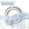 PATIKIL Lifting Eye Nut M5, 10Pcs 304 Stainless Steel Female