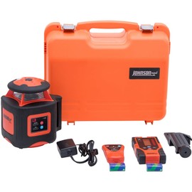 Johnson Level  Tool 40-6535 - Nivel láser giratorio horizontal autonivelante electrónico con función de doble pendiente, color rojo                   