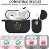 AIIEKZ Compatible with AirPods Pro 2 Case Cover 2022, Soft