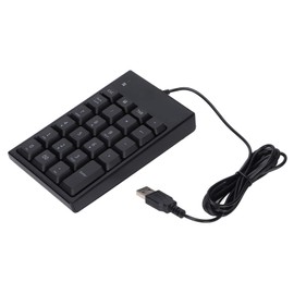 23 Keys Numeric Keyboard, Mini USB Numeric Keyboard Plug and Play, Portable Universal External Number Pad Suitable for Laptops, Desktop Computers