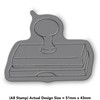 A8 'Stamp on Ink Pad' Unmounted Rubber Stamp (RS00055260)