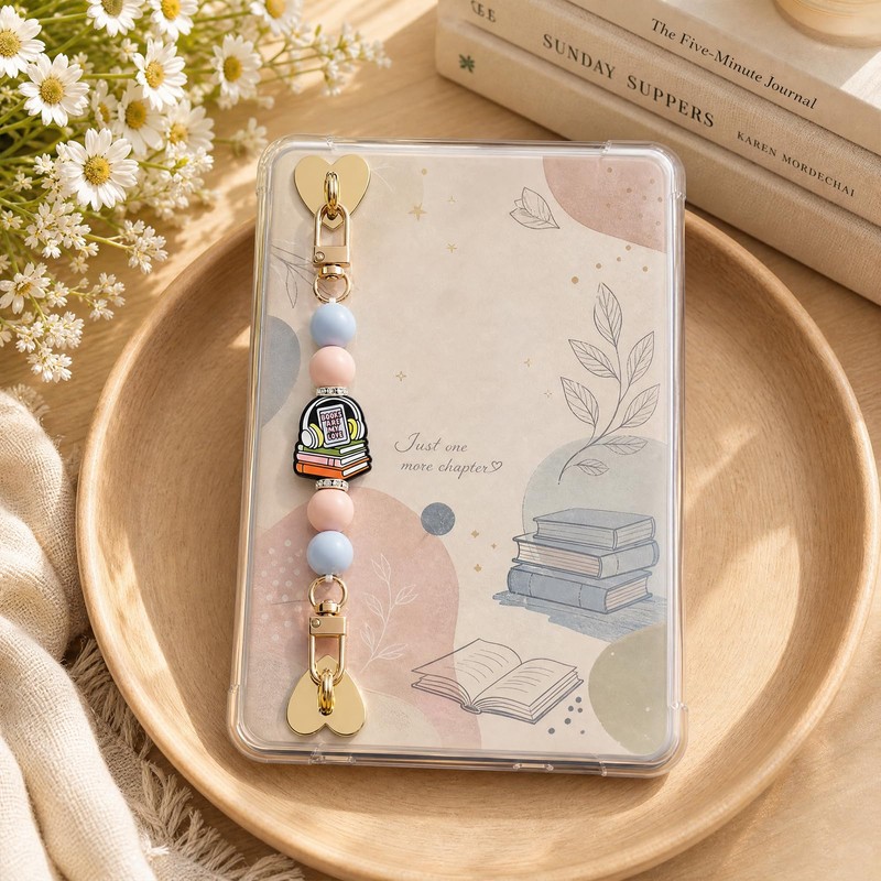 Hand Strap Holder for Kindle Silicone Beaded Reading Theme