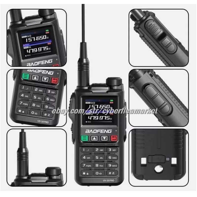 BaoFeng UV18 Pro Max GPS Air Band Walkie Talkie NOAA