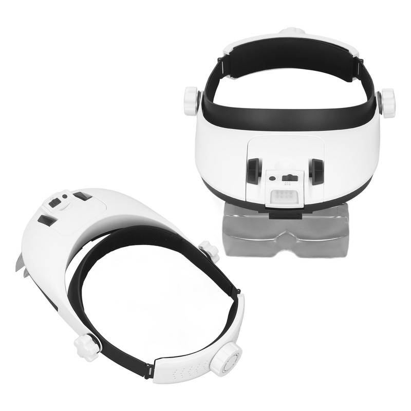 Head Magnifier Rechargeable Magnifying Glasses LED with 5pcs Eyeglass for