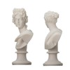 Artemis Diana and Apollo Bust Greek Statues Figurine Gods Alabaster