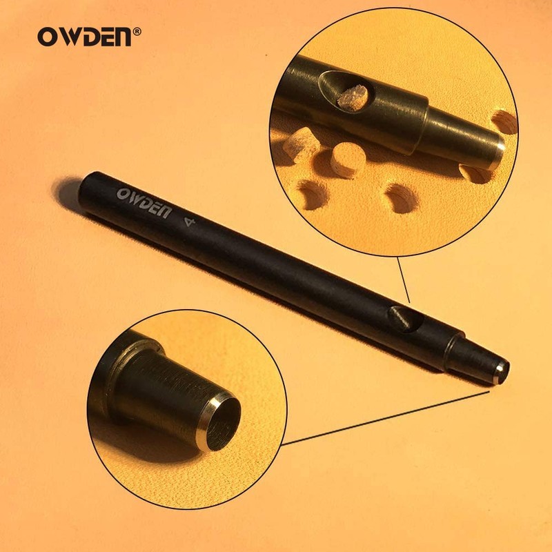 OWDEN Professional 13 Pcs Leather Hole Punch Set (Slim Style)